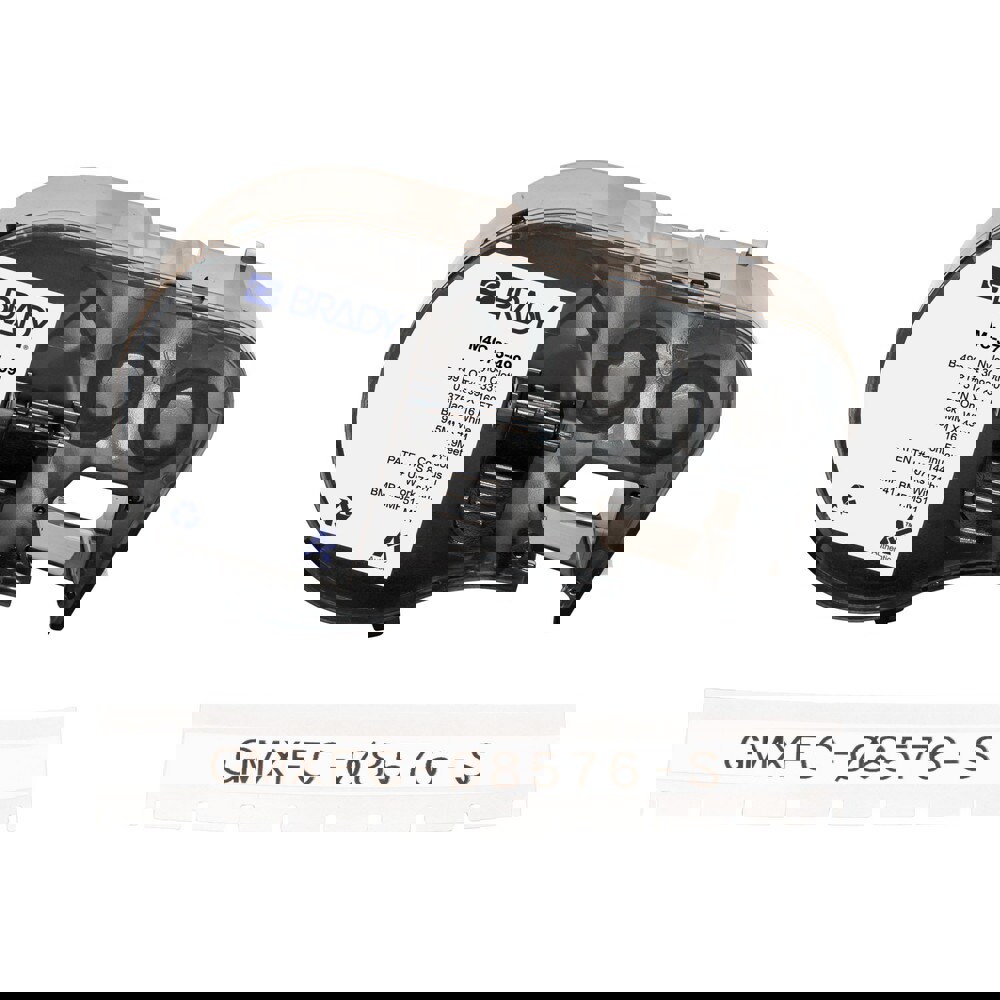 Labels, Ribbons & Tapes; Application: Label Printer Cartridge ; Type: Label Printer Cartridge ; Color Family: White ; Color: Black on White ; For Use With: BMP41; BMP51; BMP53; M511 ; Material: Nylon